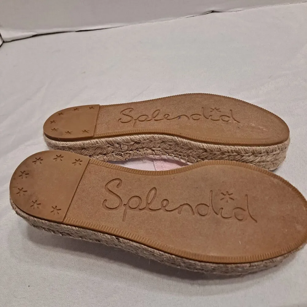 Splendid Womens Laney Espadrille Slip On Shoe Size 8.5 Pastel Tie Dye